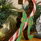 Candy Cane Wood Cutout, Christmas Wood Decor, Tiered Tray Decor, Shelf Sitter Decor, Rustic Christmas Decor, Christmas Mantel Decor
